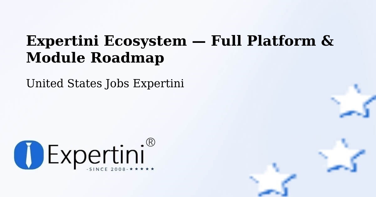 Expertini Ecosystem — Full Platform & Module Roadmap – Juno Beach